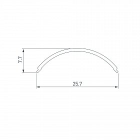 Экран SL-KANT-H20 ROUND OPAL (Arlight, Пластик)