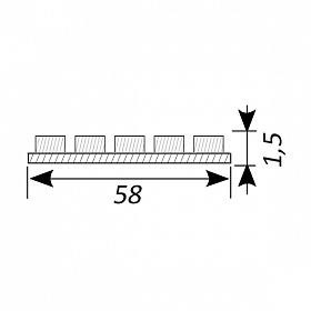 Светодиодная лента RT 2-2500 24V Day5000 5x2 (2835, 875 LED, CRI98) (Arlight, 36 Вт/м, IP20)