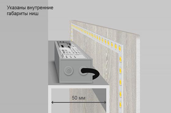 Подсветка картин и зеркал светодиодной лентой.