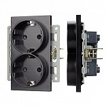 Механизм электрической розетки SCT-MEUD-PL-BK (250V, 16A) (Arlight, -)