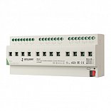 INTELLIGENT ARLIGHT Релейный модуль KNX-7123-82-DRO-DIN (BUS, 12x16A, KNX Secure) (IARL, IP20 Пластик, 2 года)