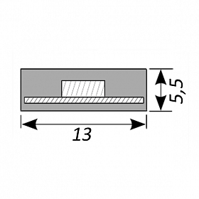 Светодиодная лента RTW 2-5000PGS 12V Red 2x (5060, 300 LED, LUX) (Arlight, 14.4 Вт/м, IP67)