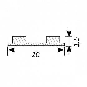 Светодиодная лента RT 2-4700 24V Warm2700 20mm (2835, 140 LED/m, LUX) (Arlight, 21.6 Вт/м, IP20)