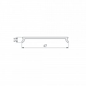 Экран LINE-5050-DUAL-2000 OPAL (Arlight, Пластик)