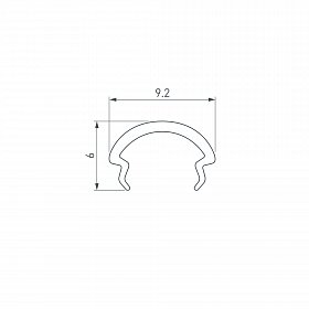 Экран матовый ROUND-D10.5-2000 OPAL (Arlight, Пластик)