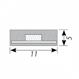 Светодиодная лента RTW 2-5000PGS 12V Warm (3528, 300 LED, LUX) (Arlight, 4.8 Вт/м, IP67)