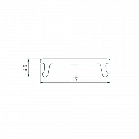 Экран СEIL-S14-SHADOW-2000 FLAT OPAL (Arlight, Пластик)