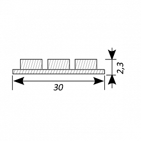 Светодиодная лента RT 2-2500 24V Cool 3x2 (5060, 350 LED, LUX) (Arlight, 38 Вт/м, IP20)