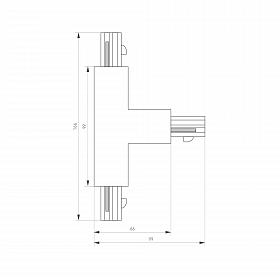 Коннектор тройной LGD-4TR-CON-EXT-L1-WH (C) (Arlight, IP20 Пластик, 3 года)