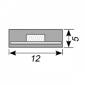Светодиодная лента RTW 2-5000PS 24V White6000 2x (5060, 300 LED, LUX) (Arlight, 14.4 Вт/м, IP67)