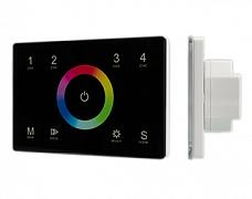 Панель Sens SMART-P83-RGB Black (230V, 4 зоны, 2.4G) (Arlight, IP20 Пластик, 5 лет)