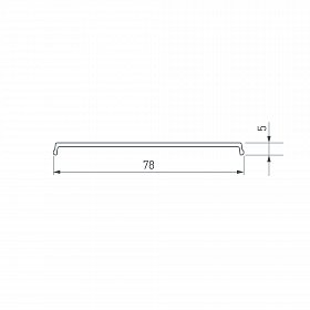 Экран прозрачный для ALU-POWER-W80N-2000 ANOD (Arlight, Пластик)