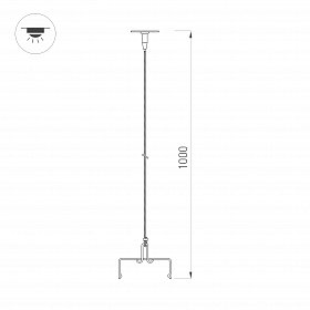 Подвес ALT-TUBULAR-HANG-L1000 (SL) (Arlight, -)